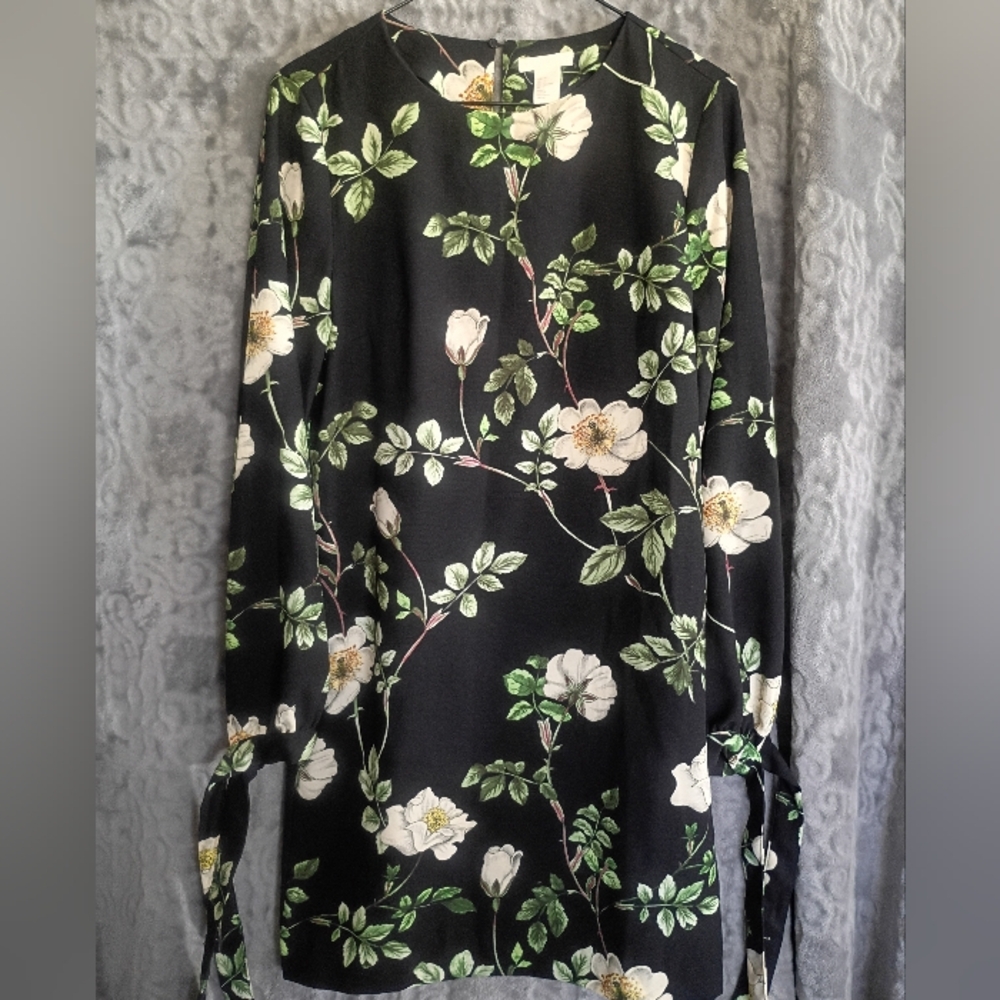 H&M Black Floral Dress